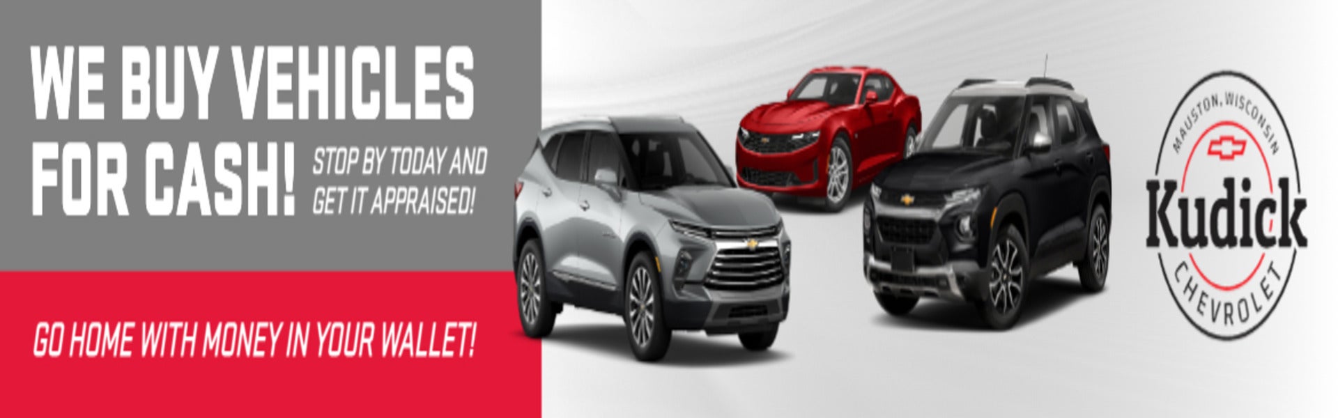 We Buy Vehicles For Cash!